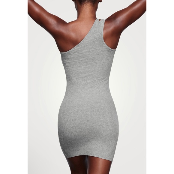 SKIMS NWT One Shoulder Ribbed Dress | Size 4X - Picture 2 of 12